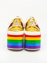 Gucci Peggy Rainbow Platform Sneakers Accessory arcadeshops.com