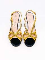 Gucci Zephyra Crystal Embellished Platform Sandals Accessory arcadeshops.com