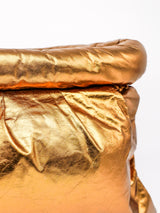 Copper Leather Paperbag Clutch Accessory arcadeshops.com