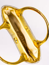 1960's Metallic Gold Top Handle Bag Accessory arcadeshops.com