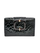 1960's Croc Embossed Box Clutch Accessory arcadeshops.com