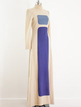 Space Age Inspired Colorblock Maxi Dress Dress arcadeshops.com