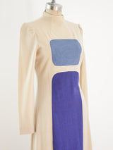 Space Age Inspired Colorblock Maxi Dress Dress arcadeshops.com
