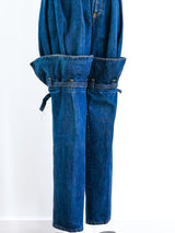 1980's Buckled Denim Pants Bottom arcadeshops.com