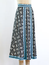 Block Printed Midi Skirt Bottom arcadeshops.com