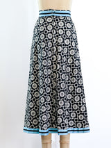 Block Printed Midi Skirt Bottom arcadeshops.com