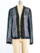Striped Sequin Cardigan Jacket arcadeshops.com
