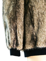 Faux Fur Cardigan Jacket arcadeshops.com