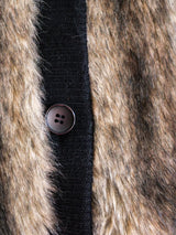 Faux Fur Cardigan Jacket arcadeshops.com