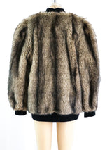 Faux Fur Cardigan Jacket arcadeshops.com