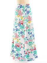 Alley Cat Floral Knit Maxi Skirt Bottom arcadeshops.com