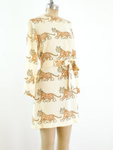 Tiger Print Mini Dress Dress arcadeshops.com