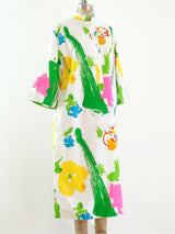 Catherine Ogust Neon Floral Printed Tunic Dress Dress arcadeshops.com