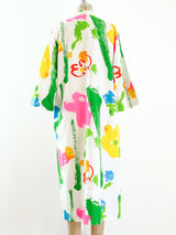 Catherine Ogust Neon Floral Printed Tunic Dress Dress arcadeshops.com