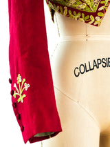 Richard Tyler Embroidered Cropped Jacket Jacket arcadeshops.com