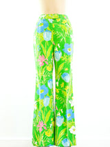 1960's Floral Straight Leg Pants Bottom arcadeshops.com