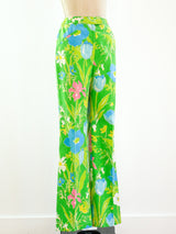 1960's Floral Straight Leg Pants Bottom arcadeshops.com