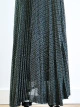 Silver Lurex Halter Ensemble Suit arcadeshops.com