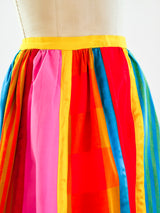 Josefa Patchwork Striped Maxi Skirt Bottom arcadeshops.com