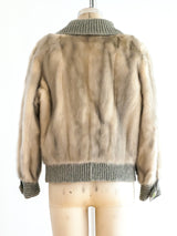 Grey Mink Cropped Jacket Jacket arcadeshops.com