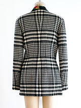 Kenzo Floral Embellished Houndstooth Jacket Jacket arcadeshops.com