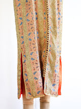 Metallic Peach Brocade Duster Jacket arcadeshops.com