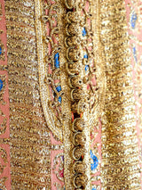 Metallic Peach Brocade Duster Jacket arcadeshops.com