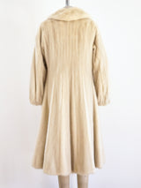 Mink Coat with Rhinestone Buckle Jacket arcadeshops.com