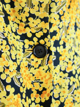 Yellow Floral Dress Ensemble Suit arcadeshops.com