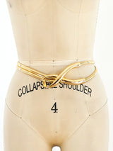 Goldtone Double Banded Stretch Belt Accessory arcadeshops.com
