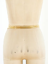 Goldtone Double Banded Stretch Belt Accessory arcadeshops.com