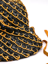 Raffia and Rope Bucket Hat Accessory arcadeshops.com