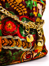 Printed Velvet Shoulder Bag Accessory arcadeshops.com