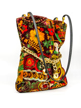 Printed Velvet Shoulder Bag Accessory arcadeshops.com