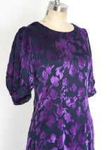 Yves Saint Laurent Amethyst Floral Dress Dress arcadeshops.com