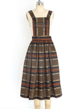 Plaid Apron Dress Dress arcadeshops.com