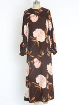 Hanae Mori Rose Printed Jersey Dress Dress arcadeshops.com