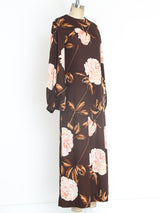 Hanae Mori Rose Printed Jersey Dress Dress arcadeshops.com