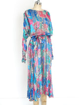Floral Silk Chiffon Dress Dress arcadeshops.com