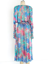 Floral Silk Chiffon Dress Dress arcadeshops.com