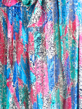 Floral Silk Chiffon Dress Dress arcadeshops.com