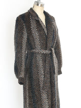 Belted Wool Striped Knit Jacket Jacket arcadeshops.com