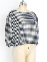 Sonia Rykiel Gingham Crop Top Top arcadeshops.com