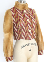 Chloe Fur Sleeve Cropped Jacket Jacket arcadeshops.com