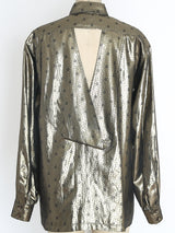 Escada Gold Lurex Top Top arcadeshops.com