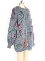 Escada Lurex Patterned Mohair Sweater Jacket arcadeshops.com