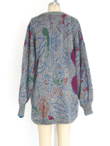 Escada Lurex Patterned Mohair Sweater Jacket arcadeshops.com