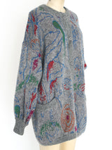 Escada Lurex Patterned Mohair Sweater Jacket arcadeshops.com