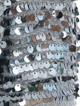 Gunmetal Pailette Embellished Sweater Top arcadeshops.com