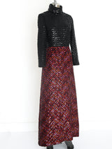1960's Sequin Knit Dress Dress arcadeshops.com